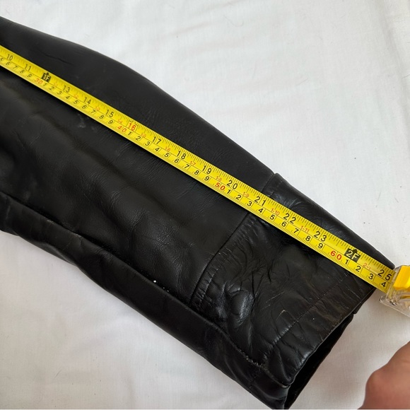 Vintage 1940’s Fidelity SPortswear Steerhide Leather black racer biker jacket - Picture 15 of 16